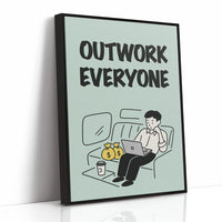 Outwork Everyone Hustle Illustration