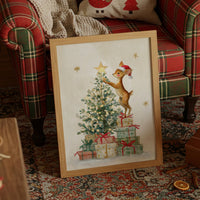 Fawn Reaches For Holiday Stars