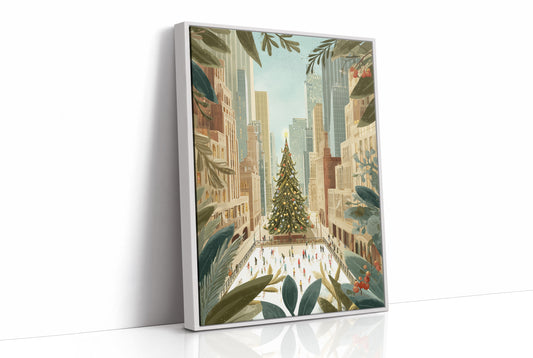 Metropolitan Yuletide: Skaters Beneath the Star