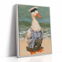 Sailor Duck At The Beach