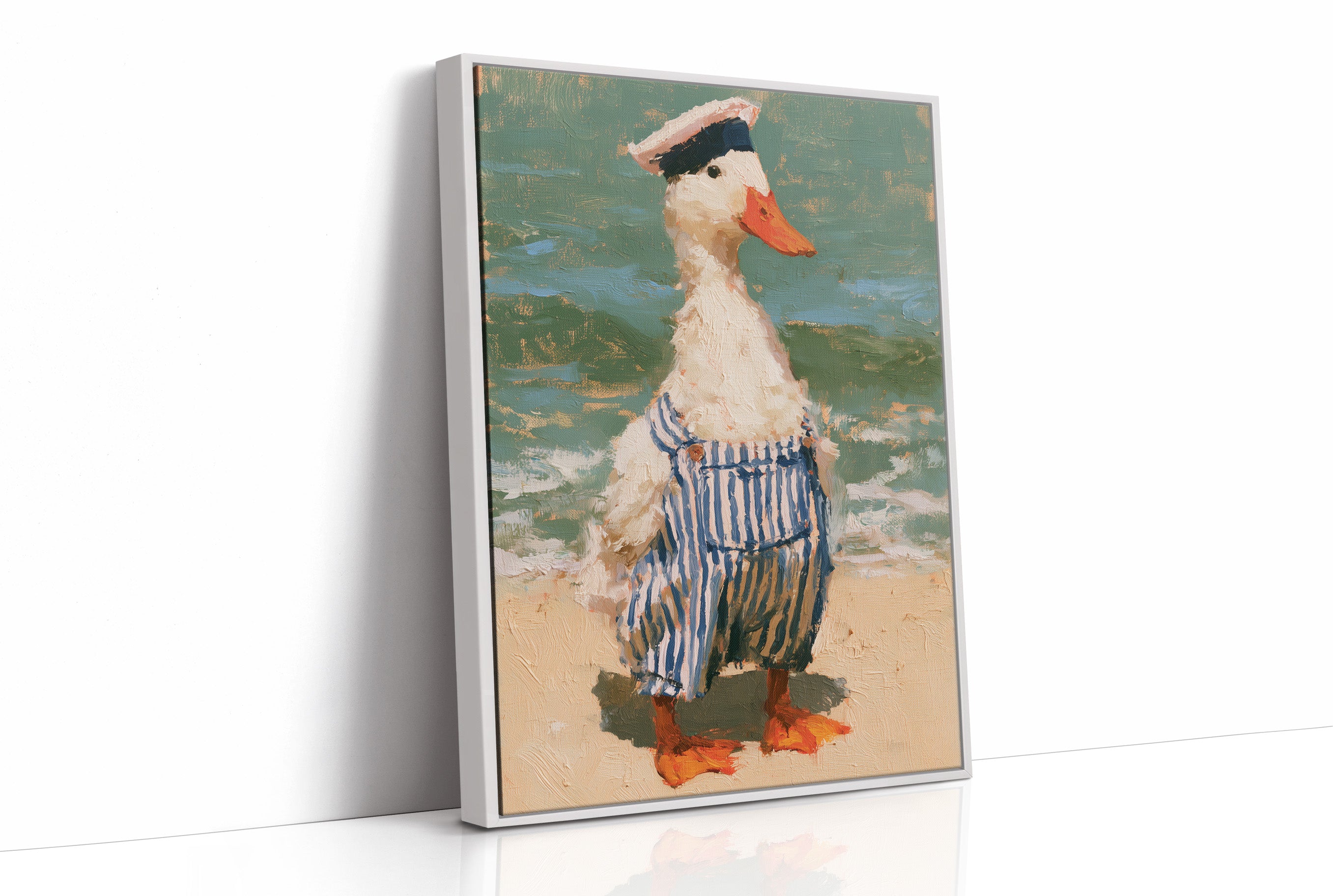 Sailor Duck At The Beach