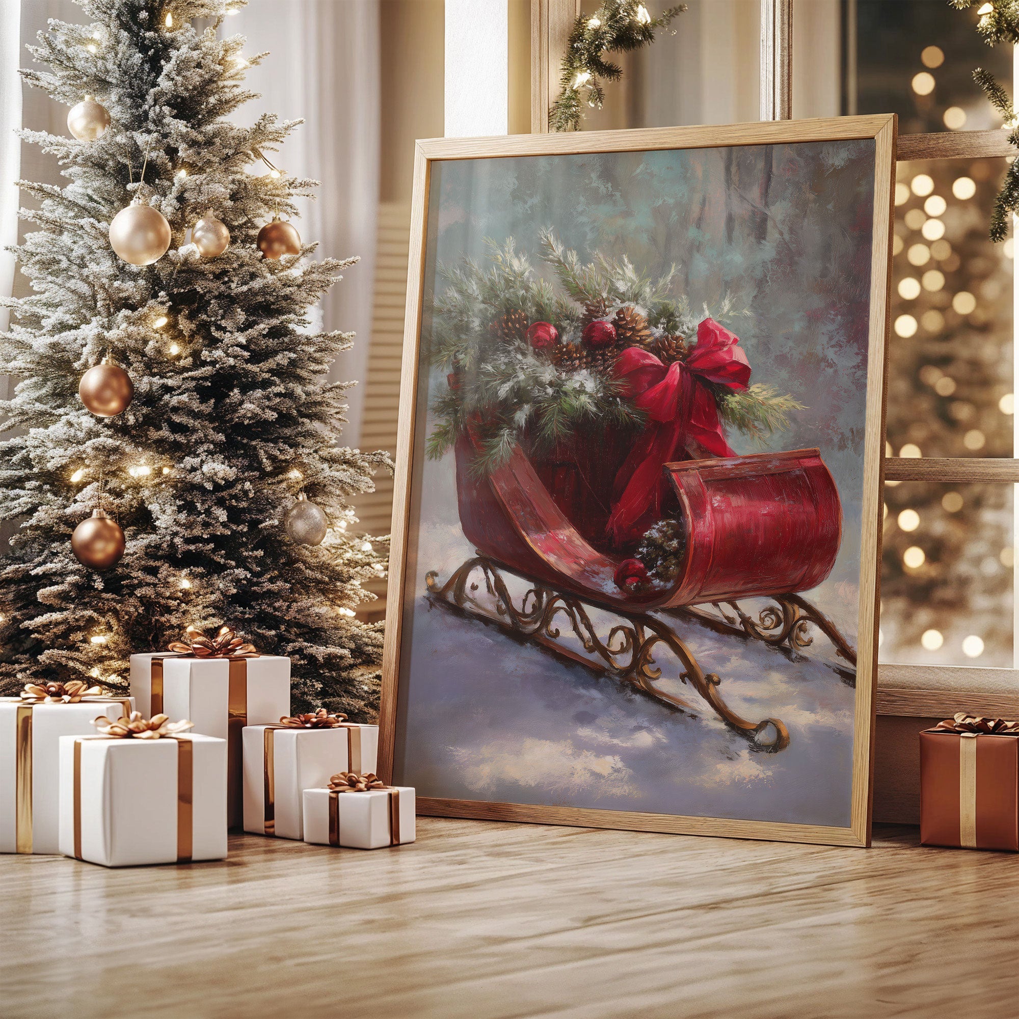 Santa's Sleigh Carries Winter's Song