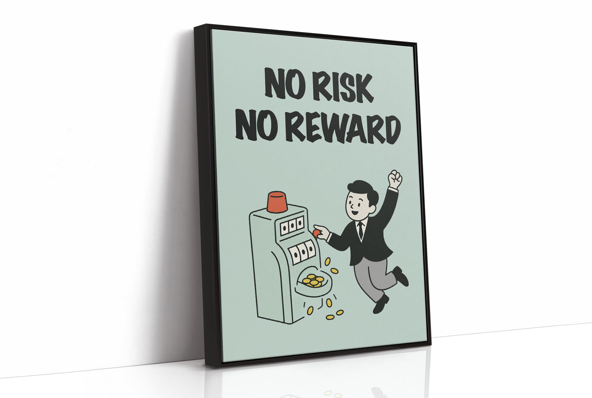 No Risk No Reward Slot Machine Art