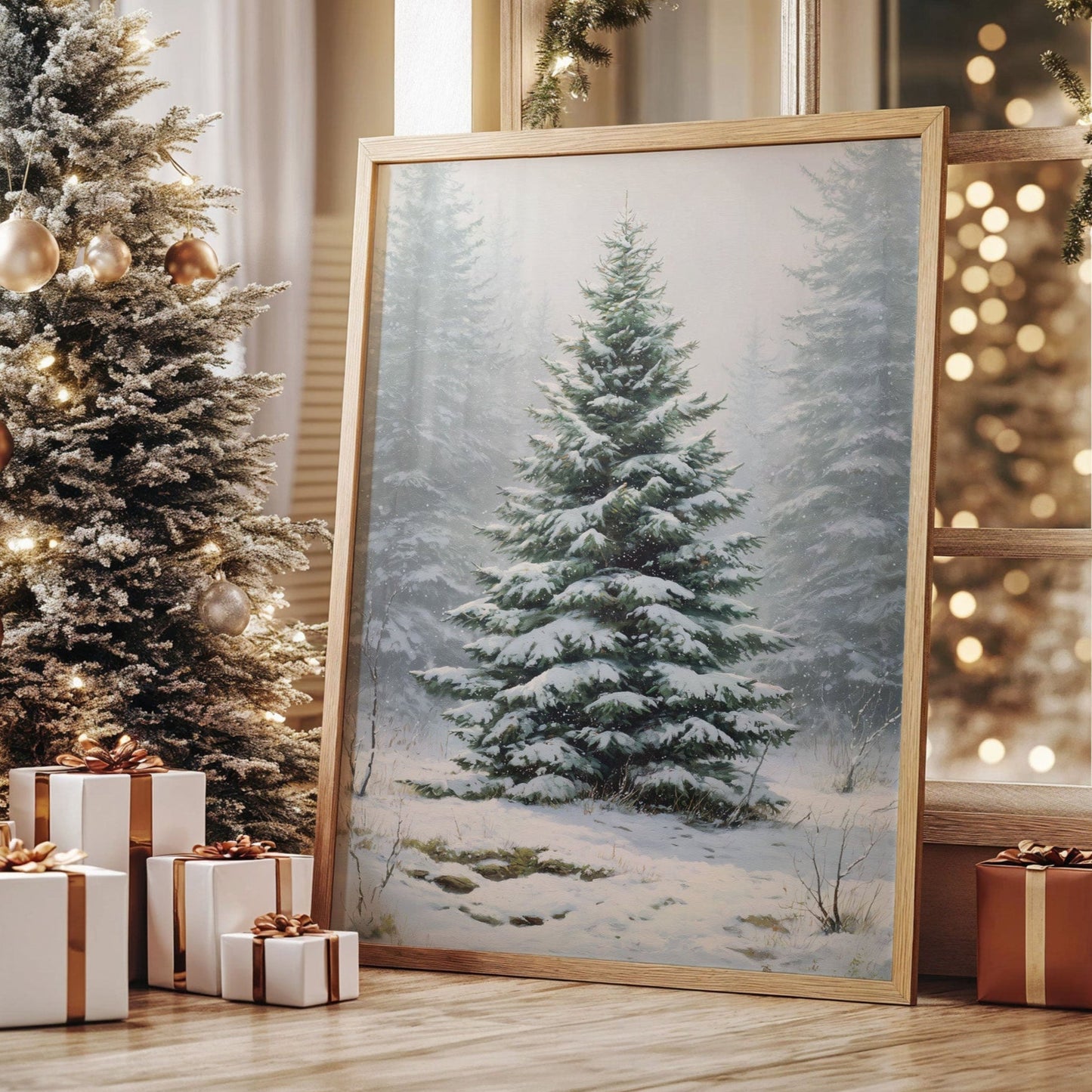Evergreen Tales In Winter Mist