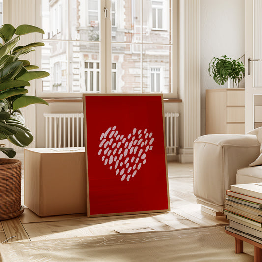 Brushstrokes Dance Into Love's Pattern