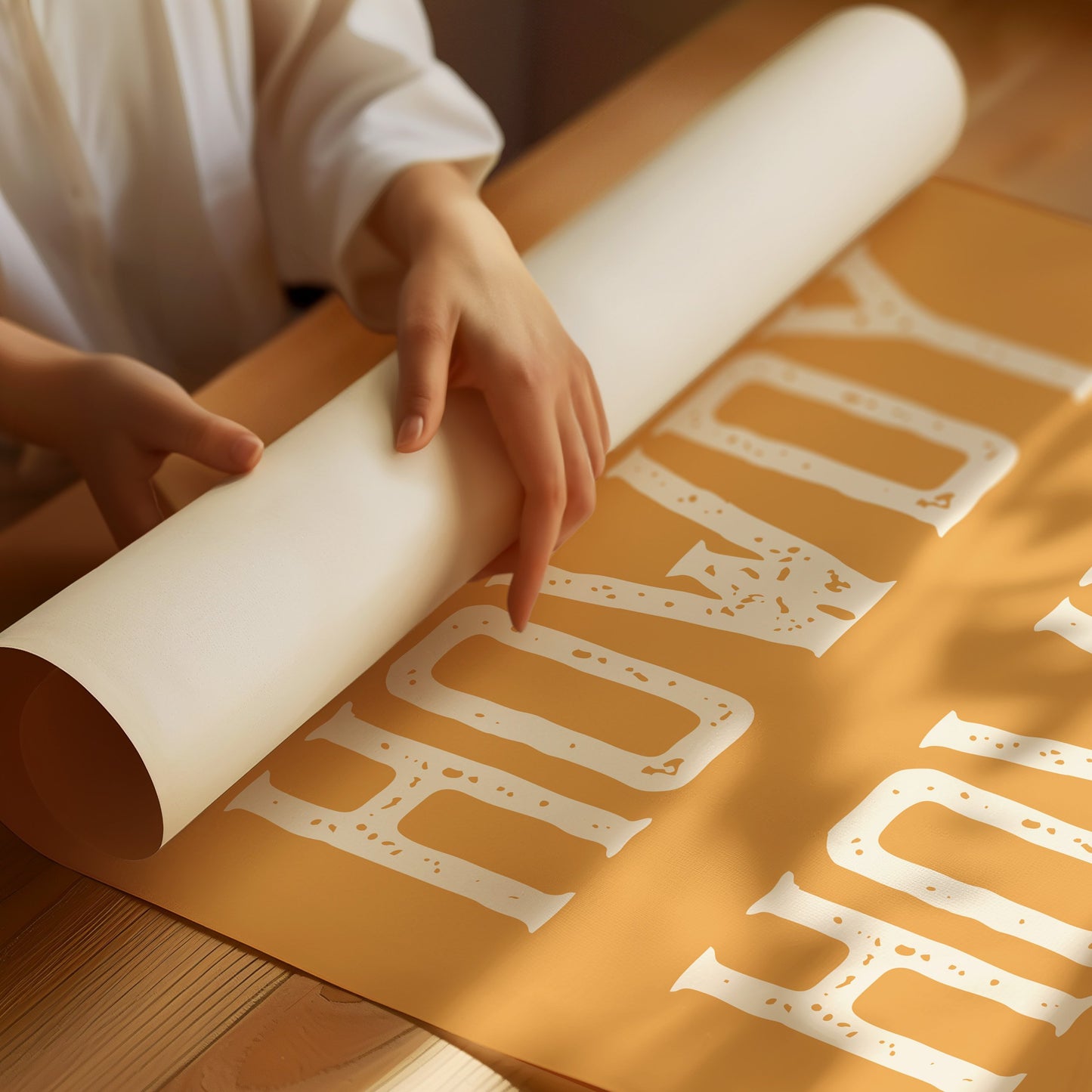 Western Greetings On Golden Amber