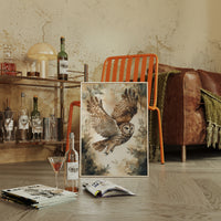 Majestic Owl Watercolor Print - Nature Wildlife Art - Gallery Canvas image 12