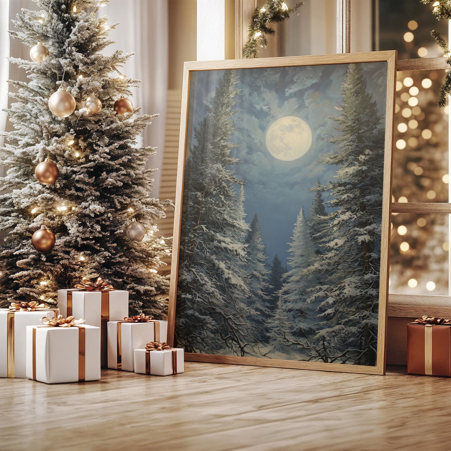 Moonlit Pines Share Winter's Secret