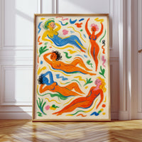 Joyful Nudes in Colorful Flow