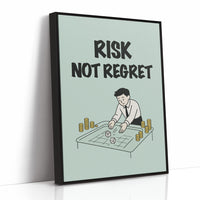 Risk Not Regret Dice Table Art