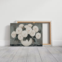 White Chrysanthemums Find Quiet Grace