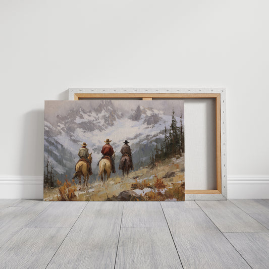 Three Riders Before the Snow