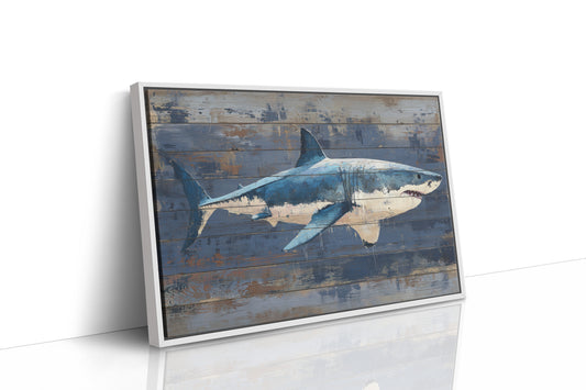 Shark Glides Through Weathered Seas
