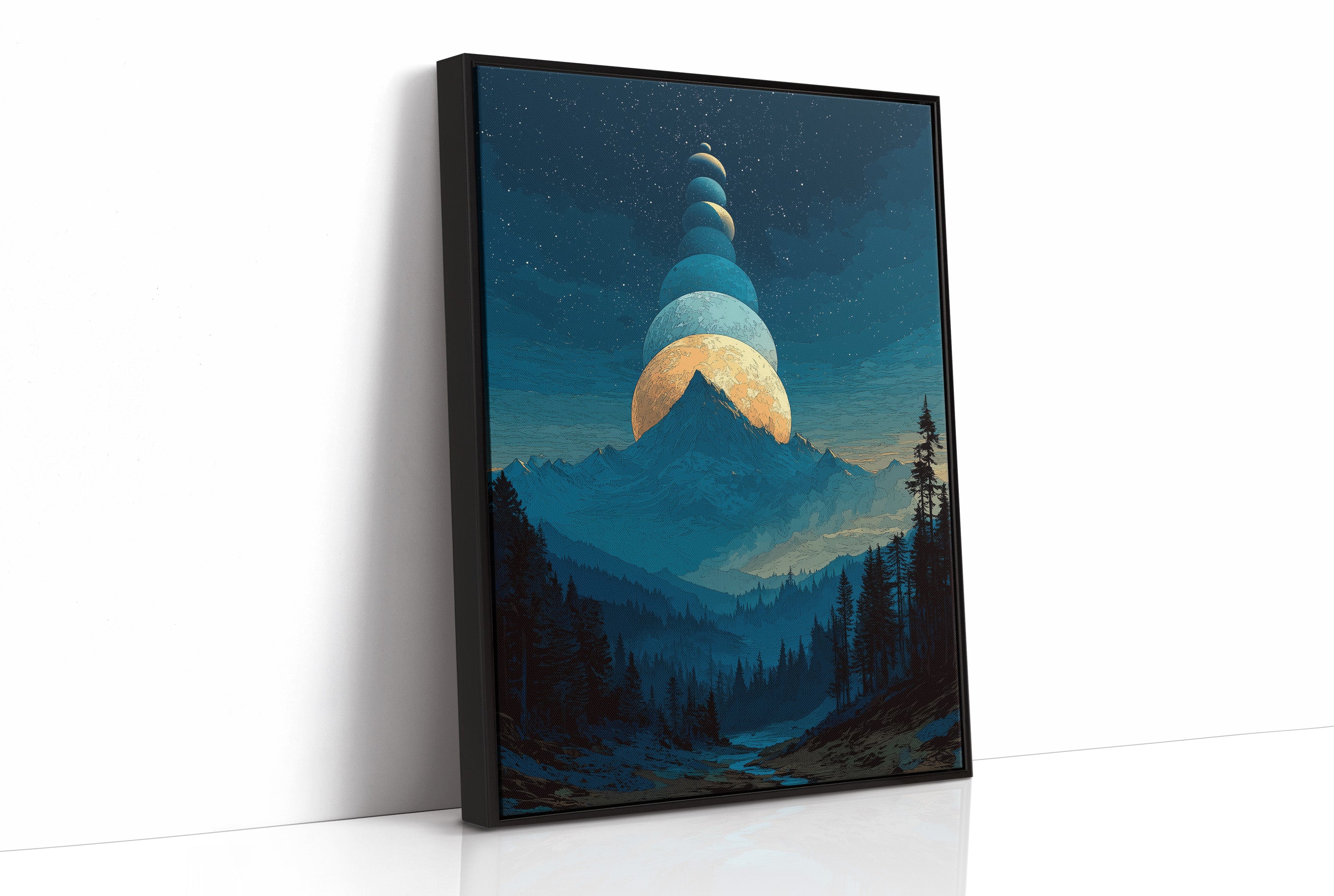 When the Moons Lined Up Over the Mountain