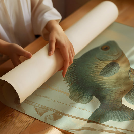 Sunlit Bass Among Pond Reeds