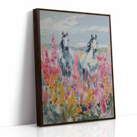 Wild Horses Dance Through Wildflowers