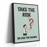Take the Risk Dice Question Mark Art