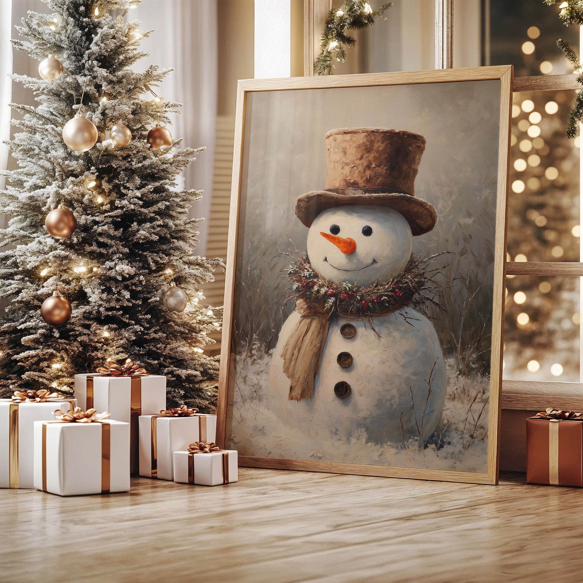 Frosty's Portrait In Golden Light