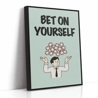 Bet on Yourself Poker Chip Art