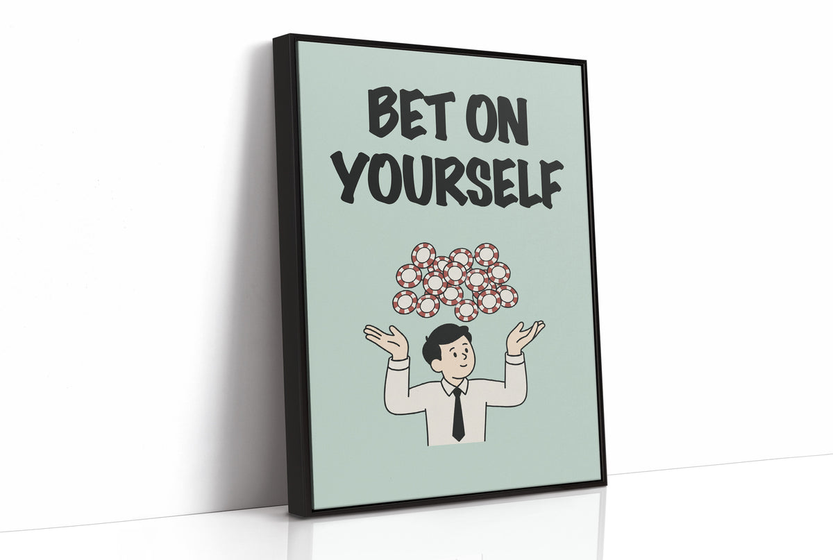 Bet on Yourself Poker Chip Art