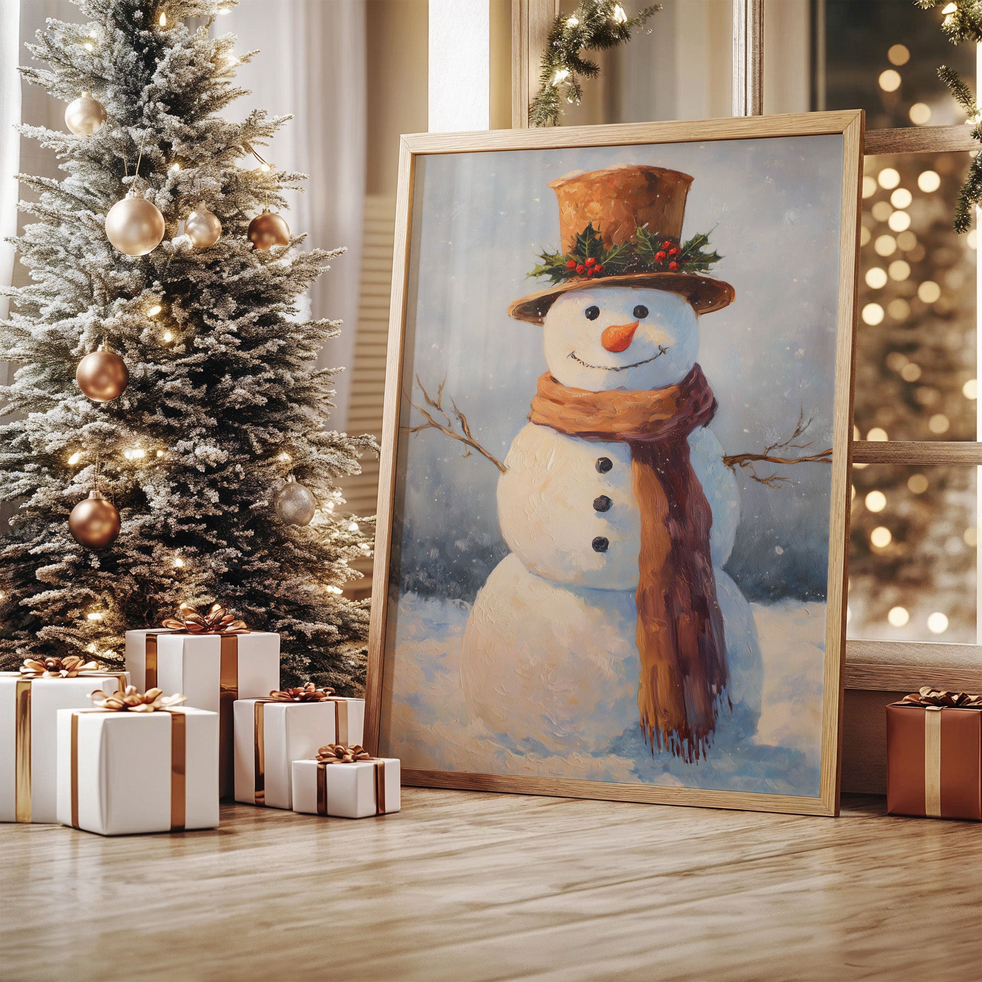 Frosty Wears His Holly Crown