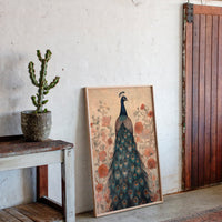 Antique Elegance with Scarlet Bloom