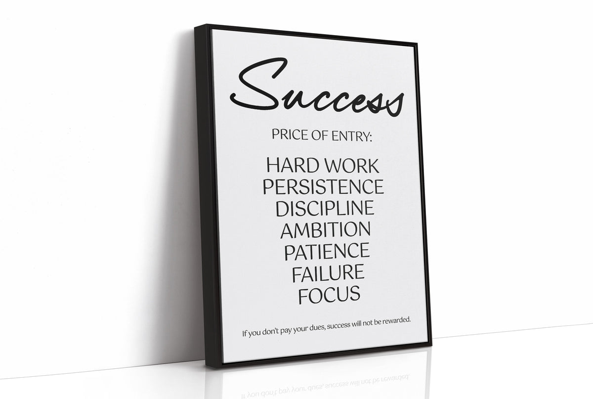 Success: Elegant Script Price of Entry