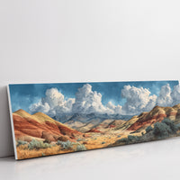 Painted Desert Beneath Towering Clouds