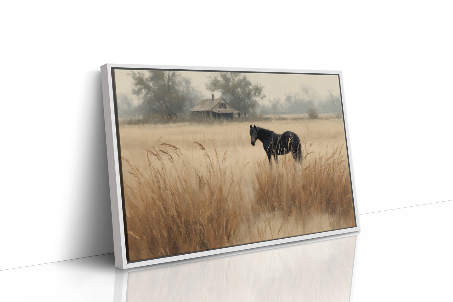 Ebony Horse in Amber Meadows