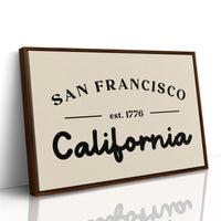 San Francisco California Est 1776
