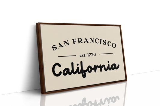 San Francisco California Est 1776