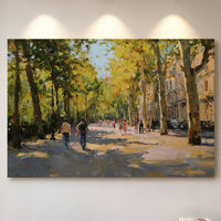 Autumn Light Dances Through City Trees