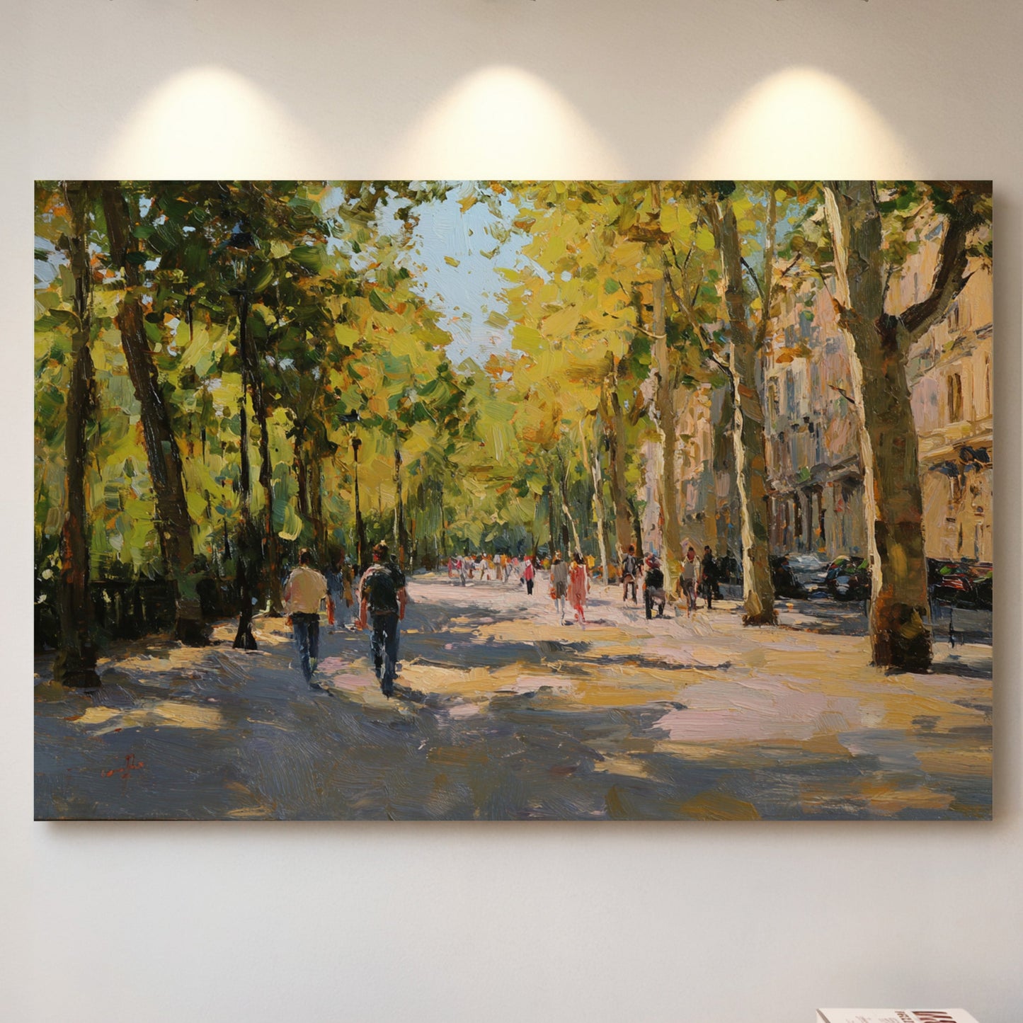 Autumn Light Dances Through City Trees