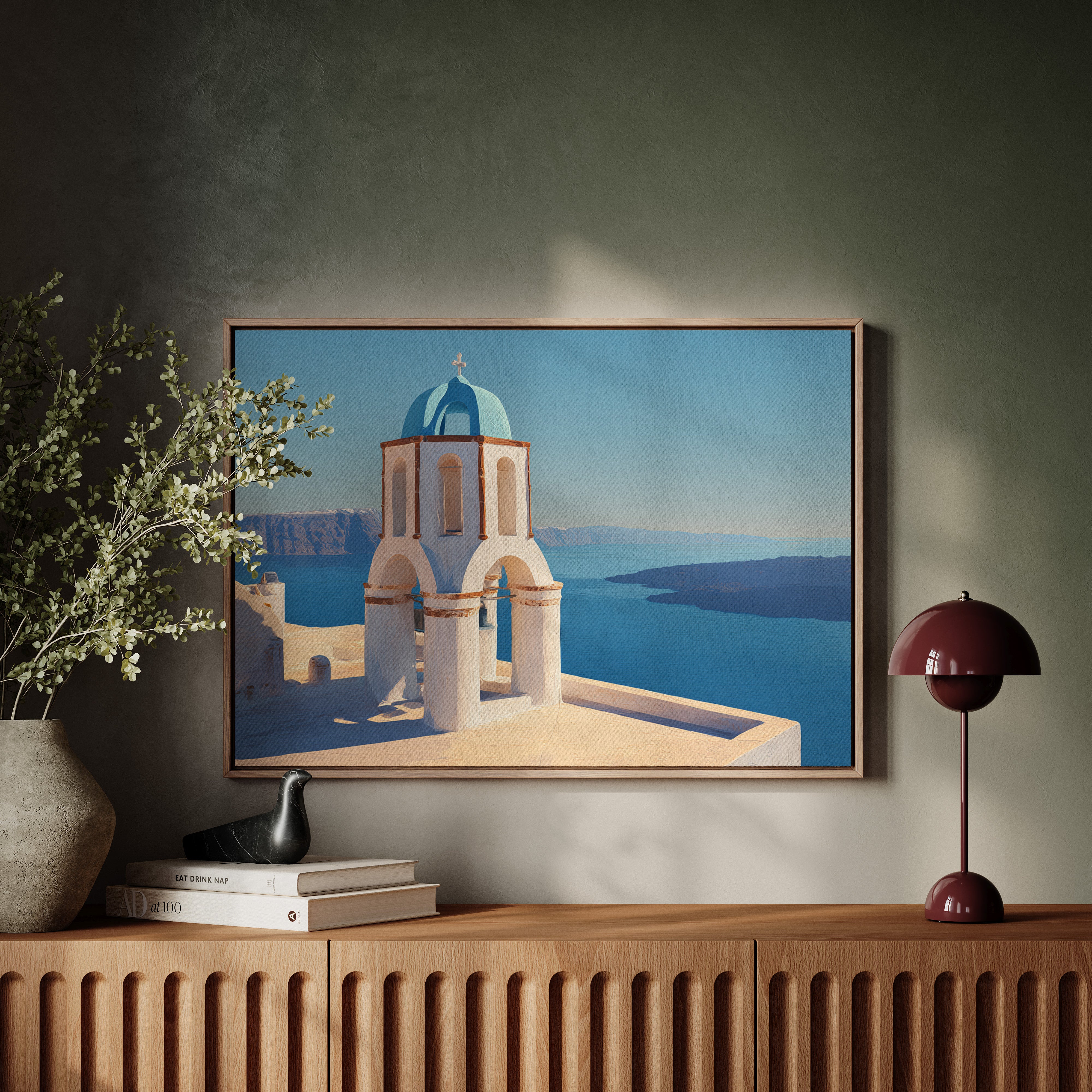 Aegean Light Bathes Sacred Heights