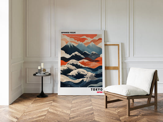 Japanese Fields – Mountain and Wave Harmony