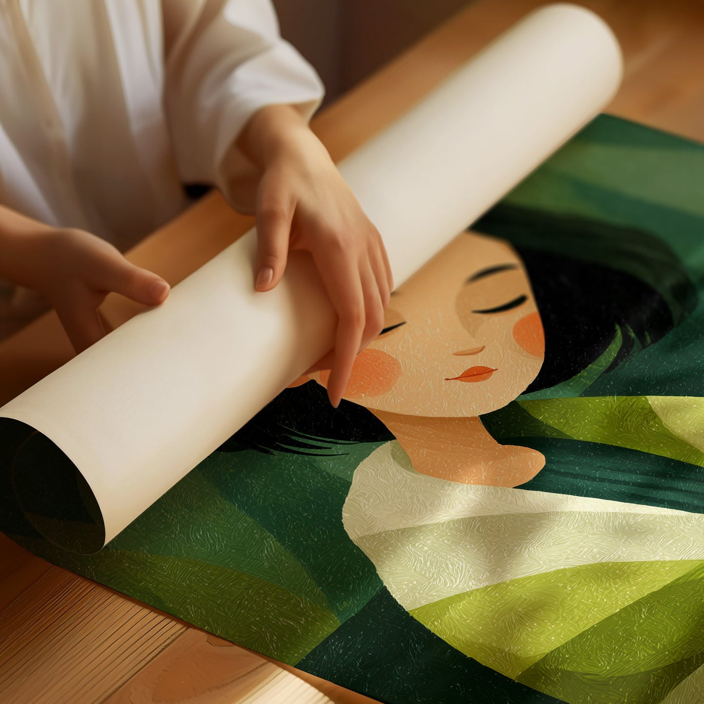 She Rests Inside the Green