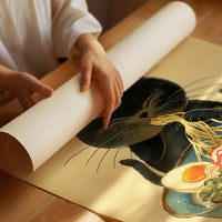 Midnight Ramen With Curious Cat