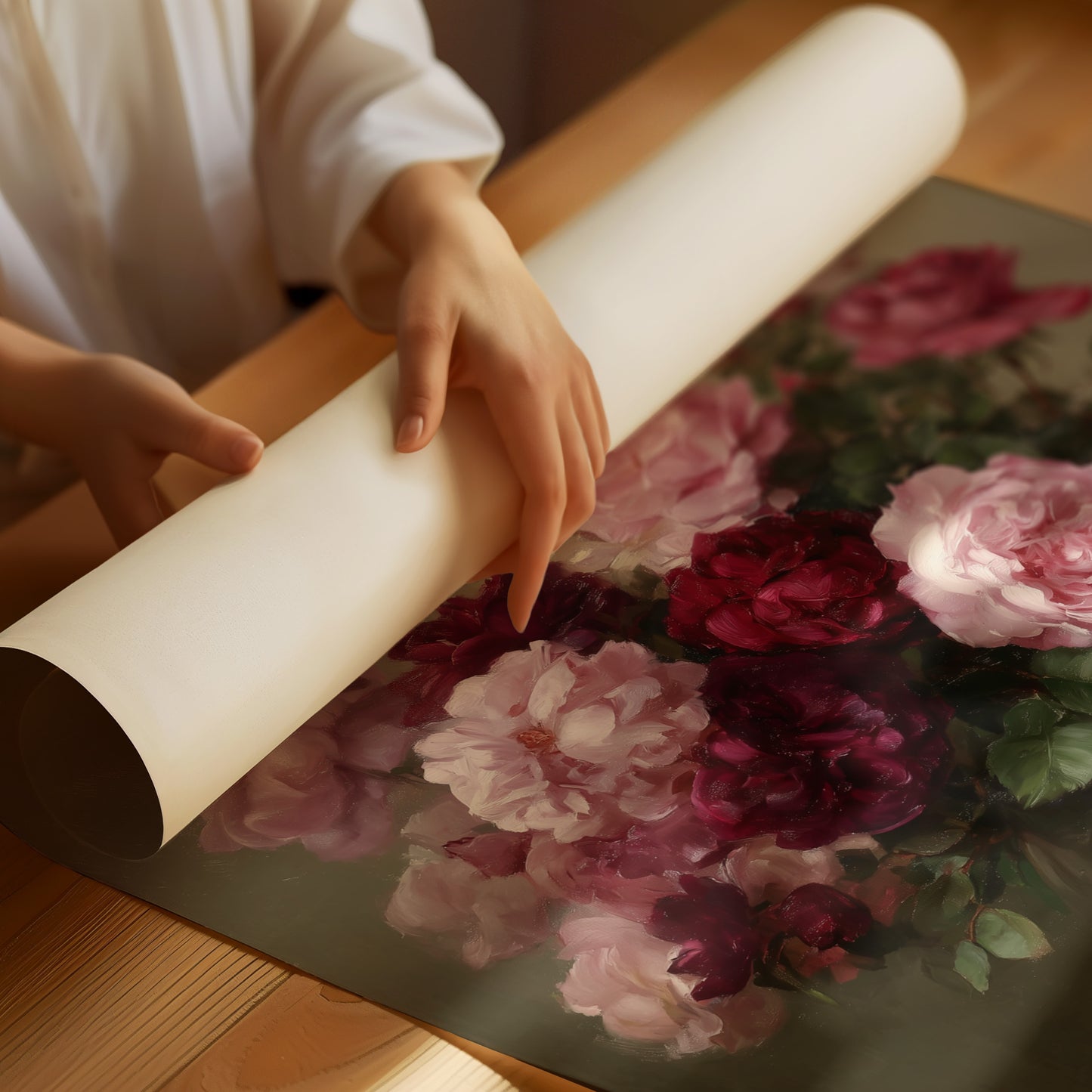 Blush and Burgundy in Bloom