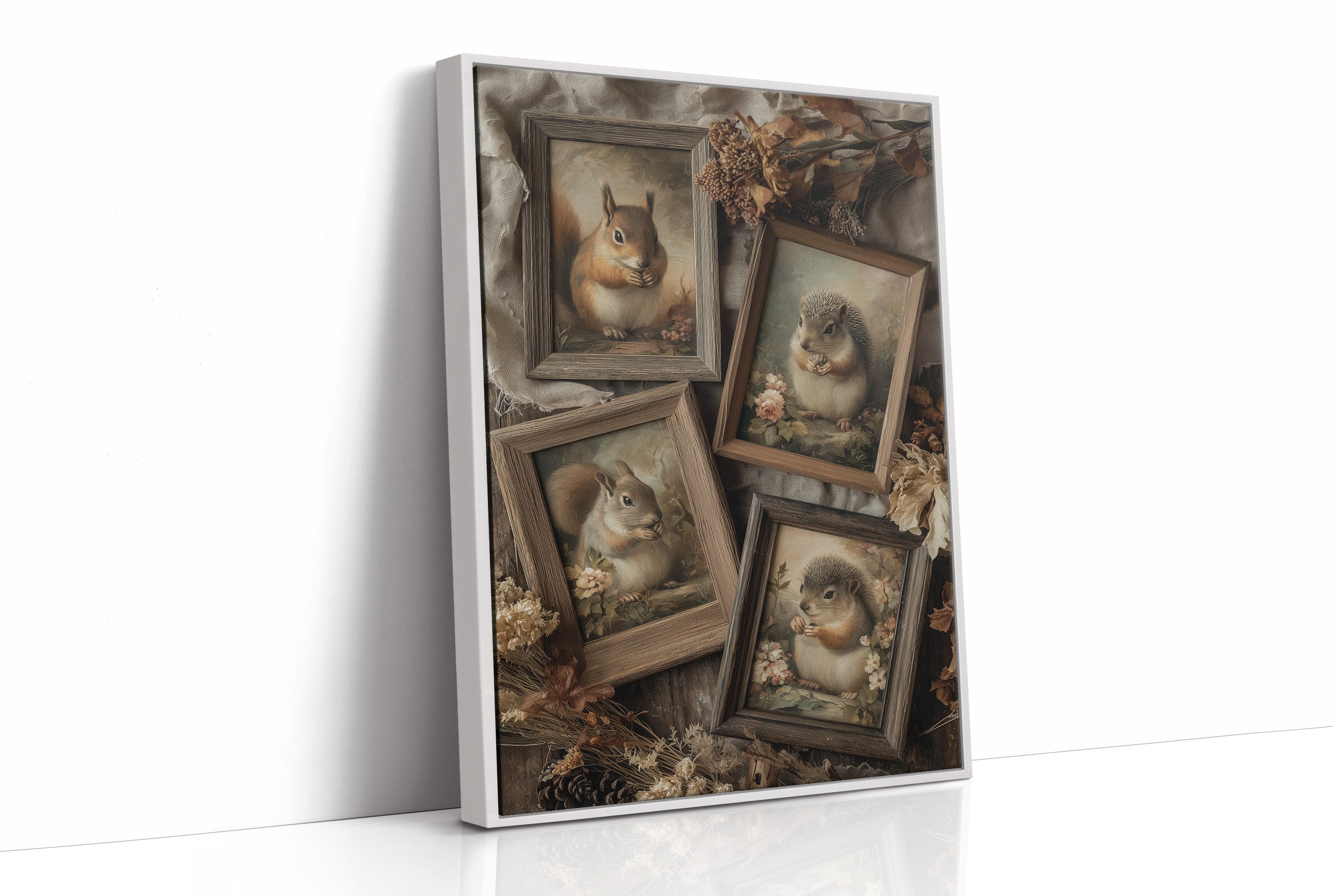 Woodland Portraits in Rustic Frames