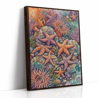 Starfish Cluster: Watercolor Tide Pool Study