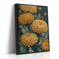 Chrysanthemums and Dandelion Stars: Dark Botanical III