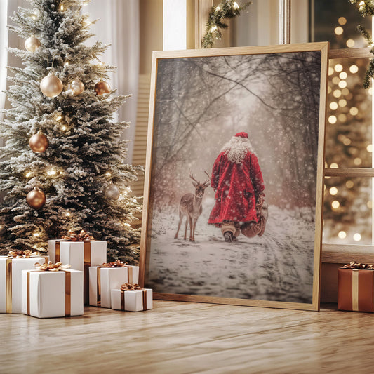 Forest Path Leads Santa Home
