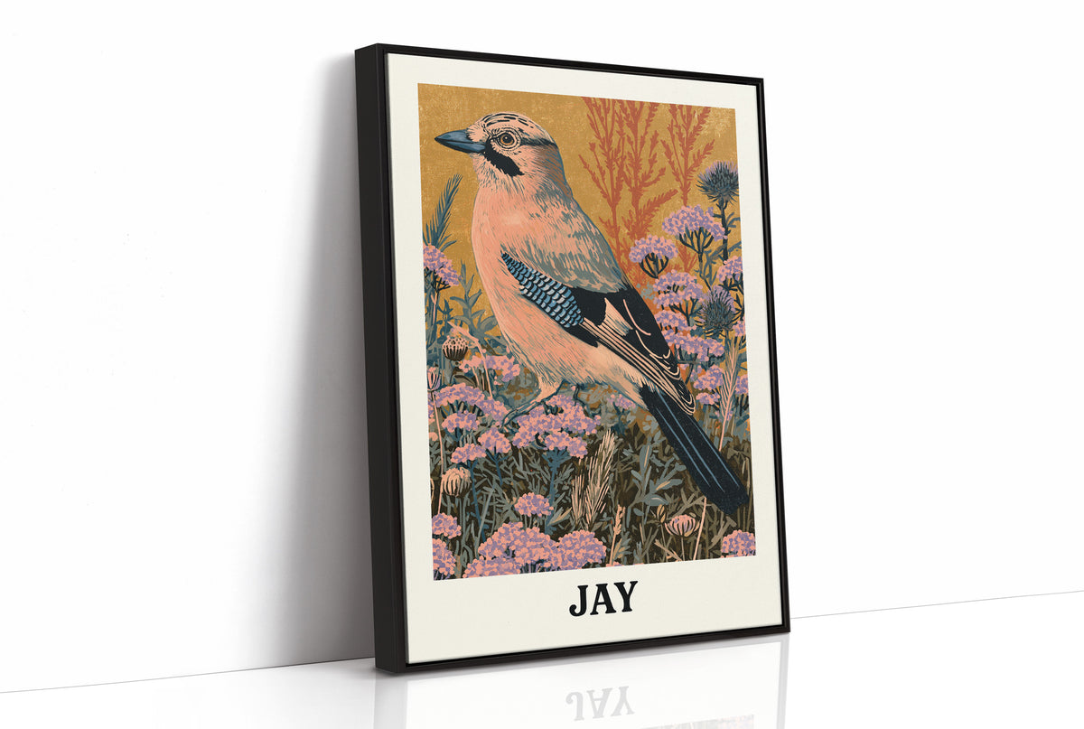 Jay Among the Wildflowers