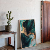 Emerald Flame and Gilded Flow