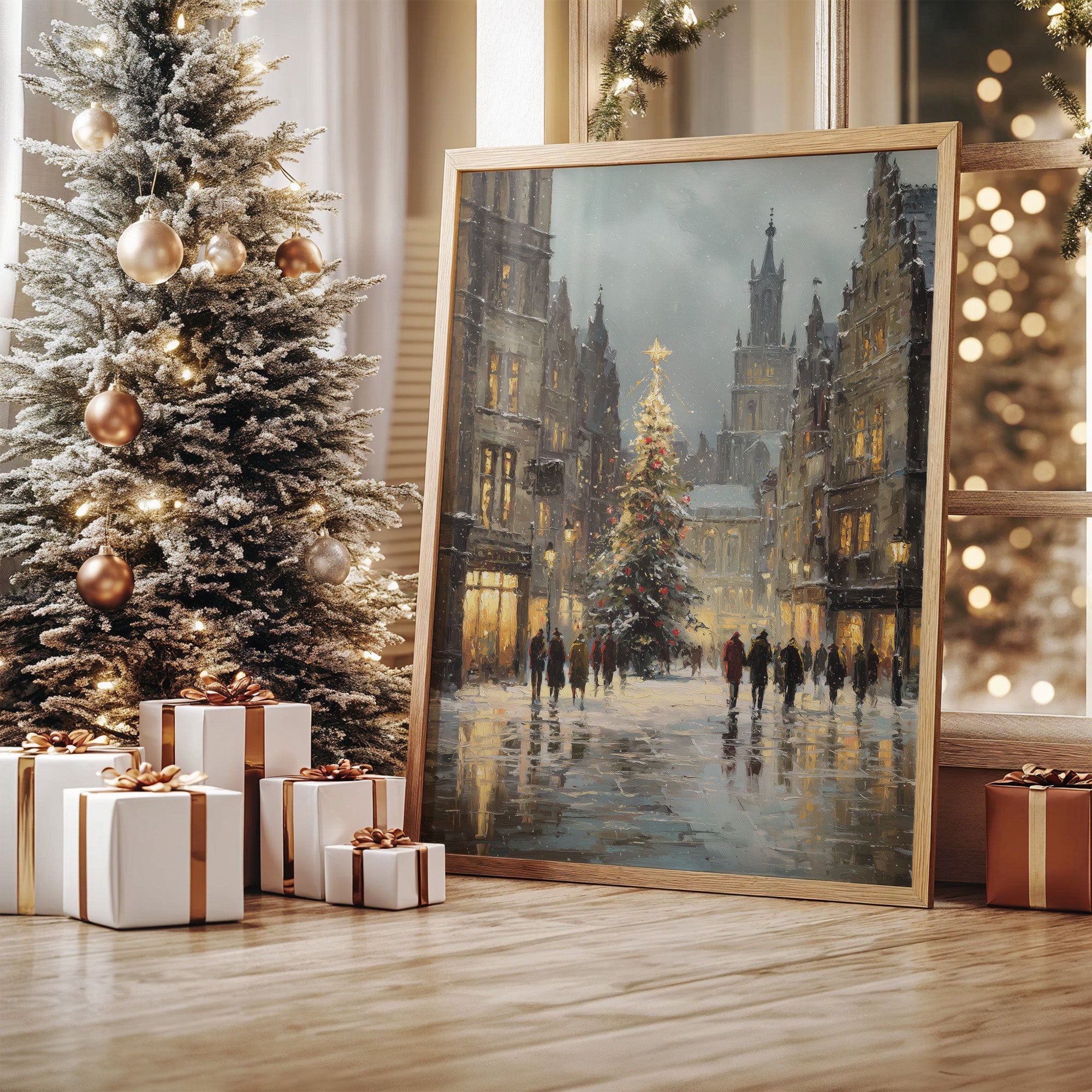 Snow Falls On Cathedral Square