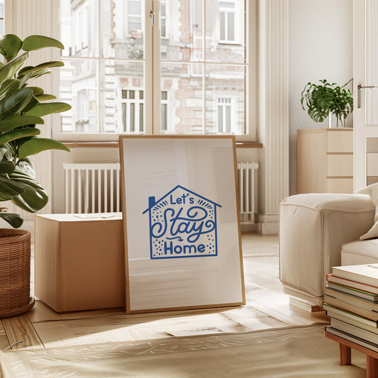 Cozy Letters Dance In Blue