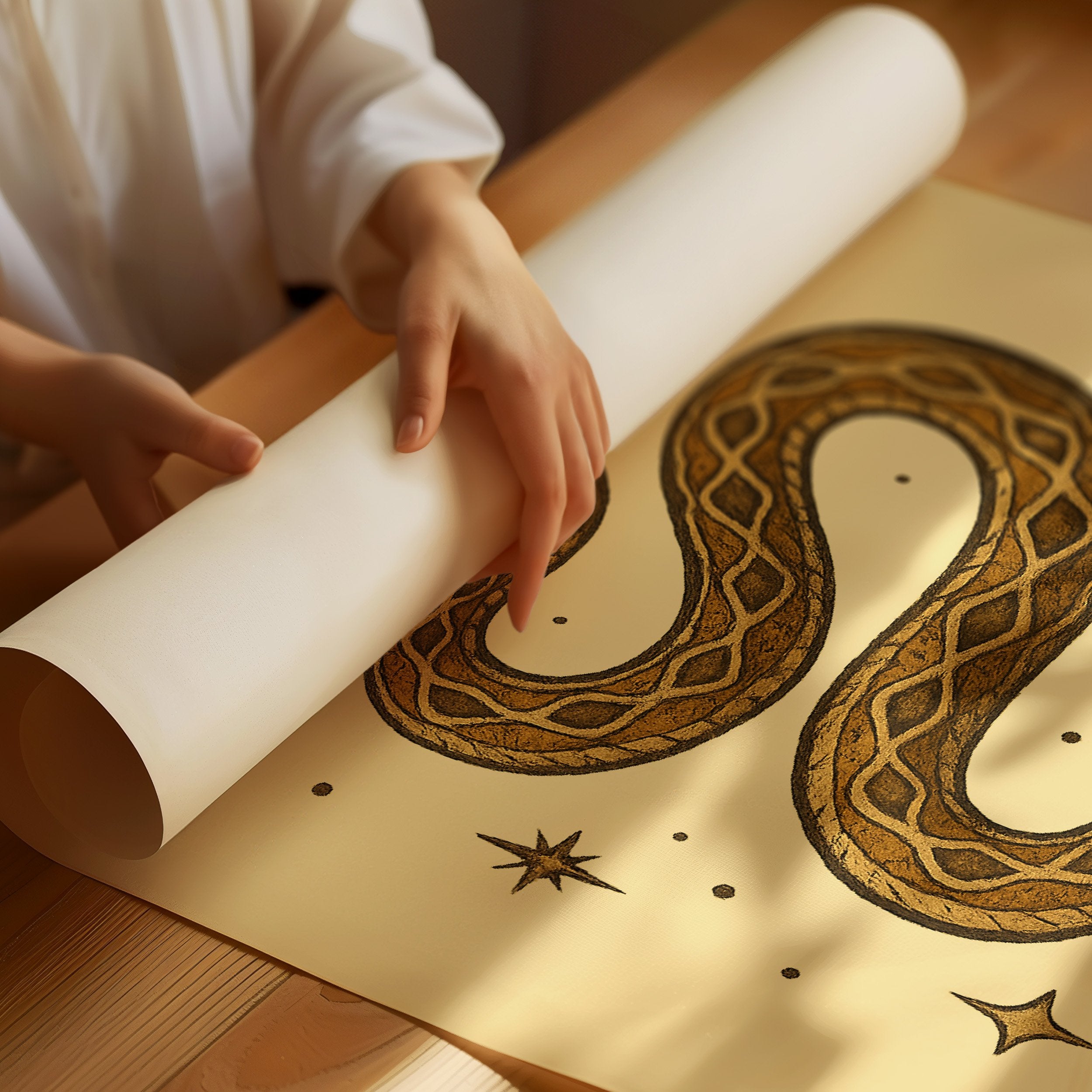 Serpent Among Celestial Light