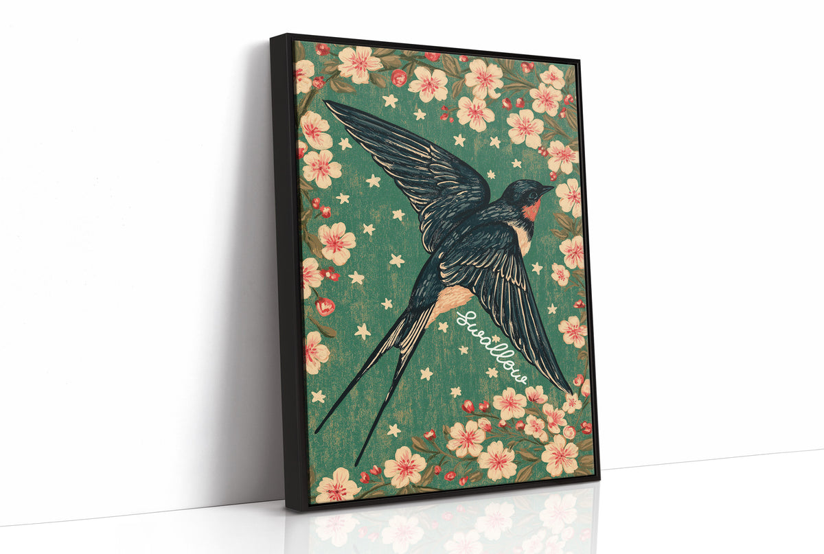 Swallow's Cherry Blossom Descent