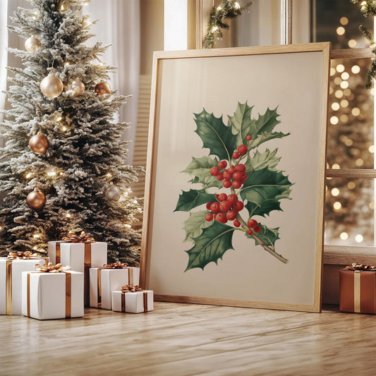 Holly Berries Paint December's Story