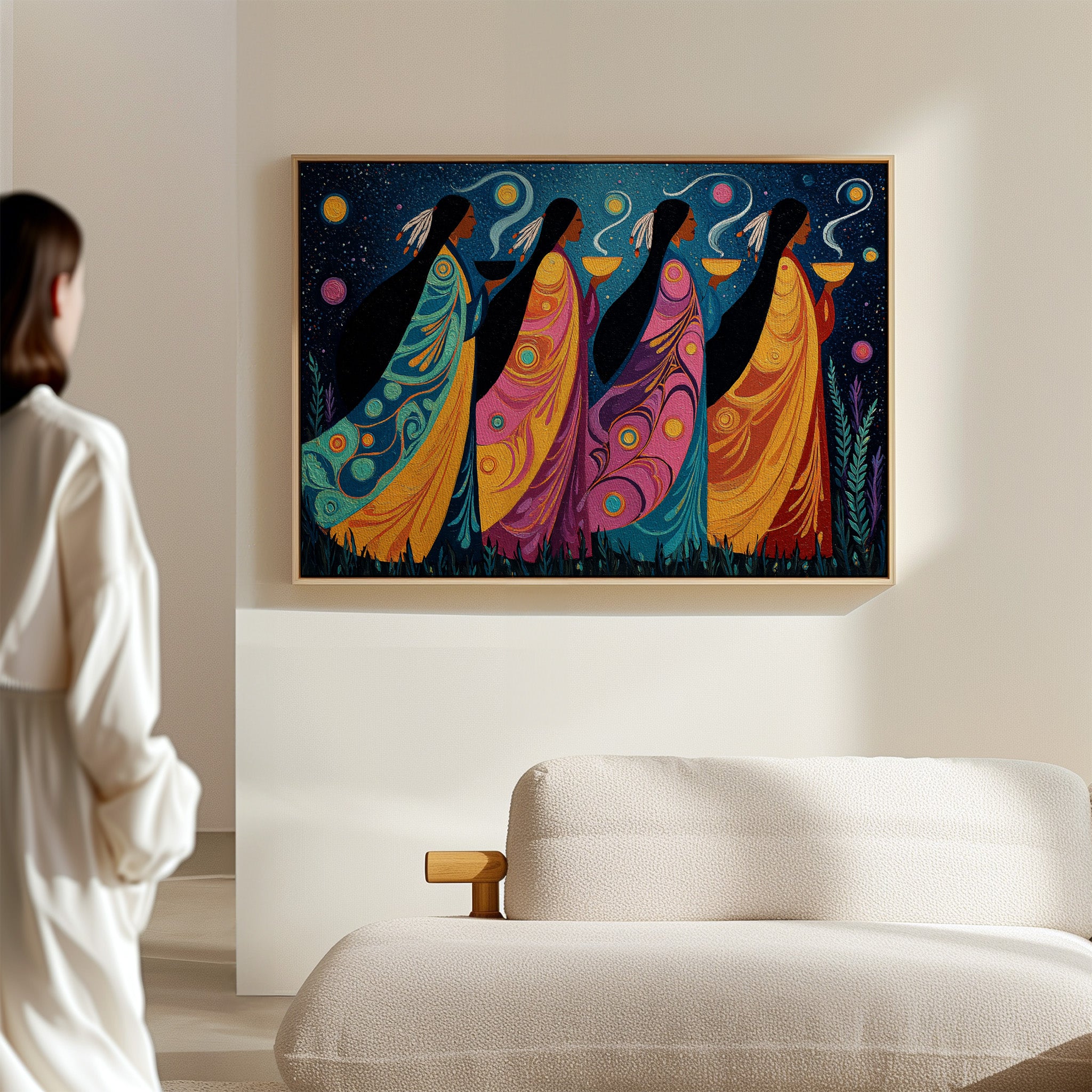 Sacred Stars Dance Through Night